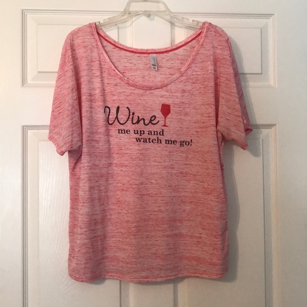 2XL Wine Shirt Pink/reddish color